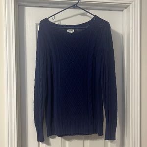 Medium Old Navy Cable Knit Blue Sweater